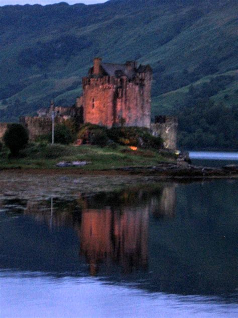 Eilean Donan Castle Twilight Reflections Scotland Flickr