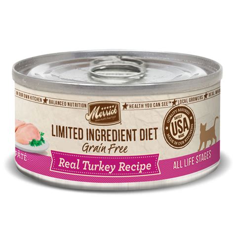 Find out in our unbiased review of merrick cat food. Merrick Limited Ingredient Diet Grain Free Turkey Canned ...