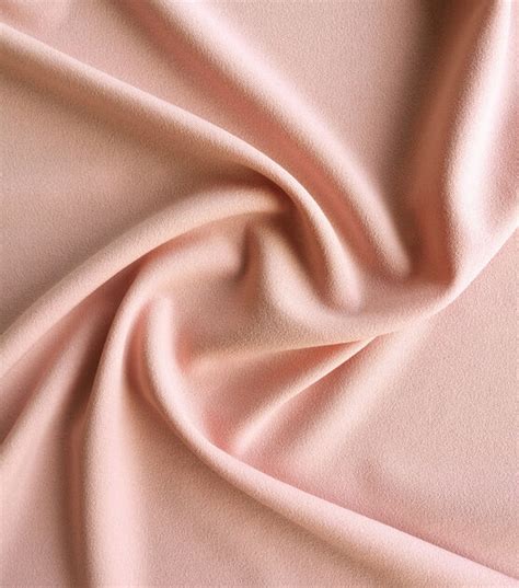 Stretch Crepe Knit Fabric Peach Skin Solids Joann