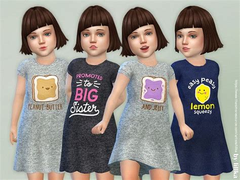 Lillkas Toddler Dresses Collection P86 Sims 4 Cc Kids Clothing Sims
