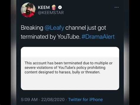 Why Leafyishere Got Banned YouTube