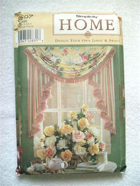 Simplicity Home Pattern 8697 Design Your Own Window Treatments Jabots