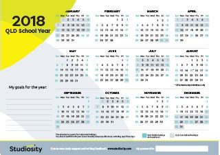 Download 2019 calendar printable with holidays list free via calendarzone.in. School terms and public holiday dates for QLD in 2018 ...