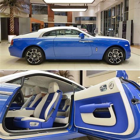 Rolls Royce Wraith Black Badge In Arabian Blue Upper Two Tone In