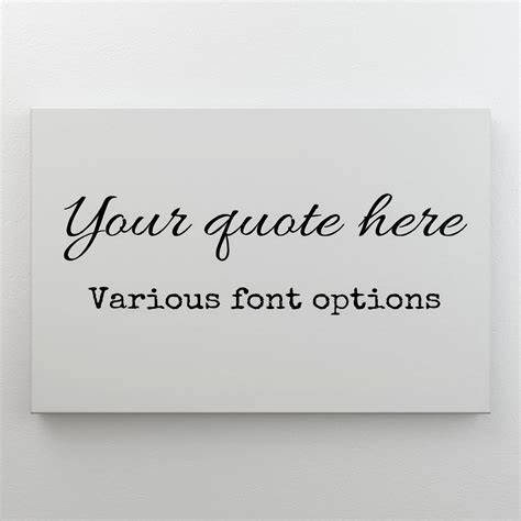 Create Your Own Quote Poster Custom Canvas Quote Sign Etsy