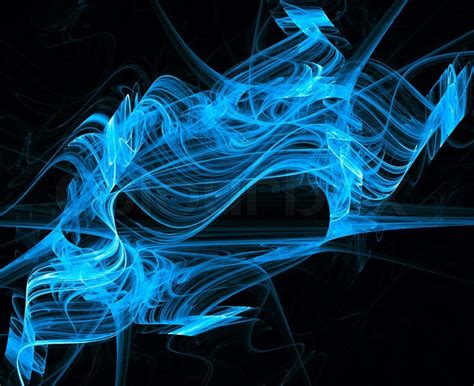 Blue Mist Abstract Background Digital Generated This Image Stock