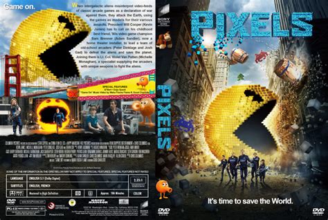 Pixels Dvd Cover And Label 2015 R1 Custom