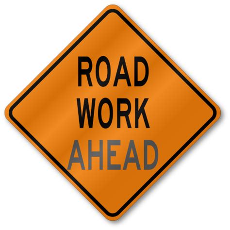 Road Work Ahead Sign W20 11 Tr04w201