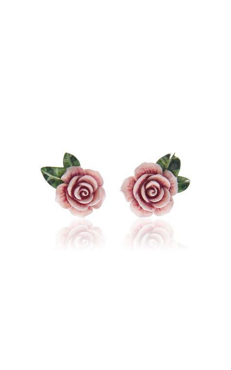 Dolce And Gabbana Rose Earrings Dolcegabbana Rose Earrings Dolce