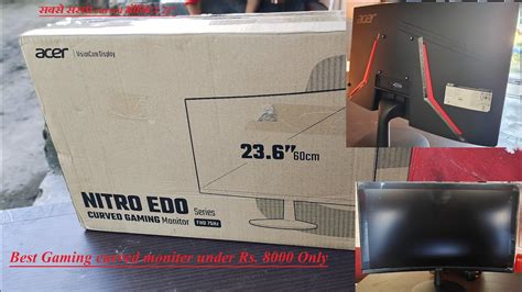 Unboxing Cheapest Premium Curved Gaming Monitor Acer Ed240q Youtube