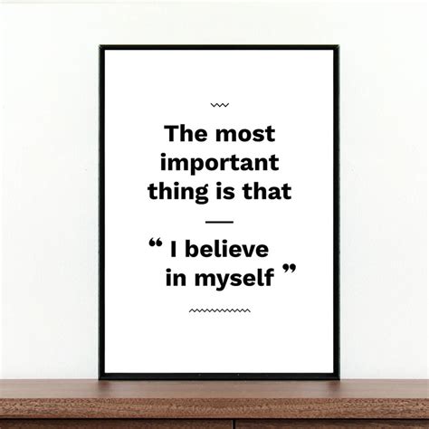 I Believe In Myself Motivational Print By Coco Dee