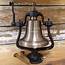 Large Brass Railroad Bell  Antiqued Brassbellcom