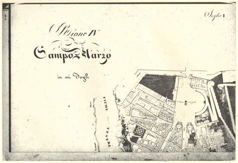 Roma Nel 1819 1822 Rione Iv Campo Marzio Geoportale Cartografico
