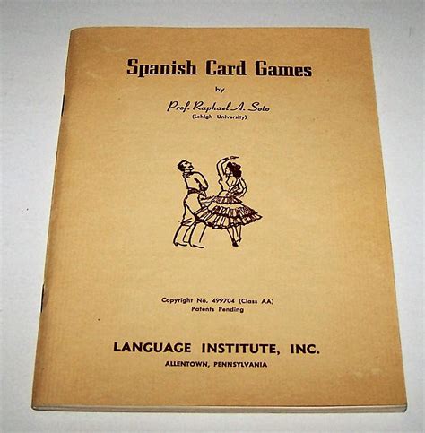 This is simply the spanish twist on the game, which can be used to teach or review spanish verbs or vocabulary. Language Institute, Inc. "Learn Spanish by Playing Cards" Games, Full from twoforhisheels on ...