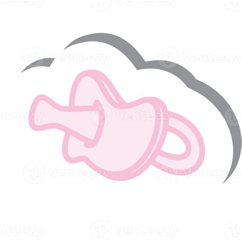 Aesthetic Sticker Pink Baby Born Pacifier Collection 16725427 Png