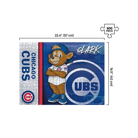 Chicago Cubs Mlb Big Logo 500 Piece Jigsaw Puzzle Pzlz Clark