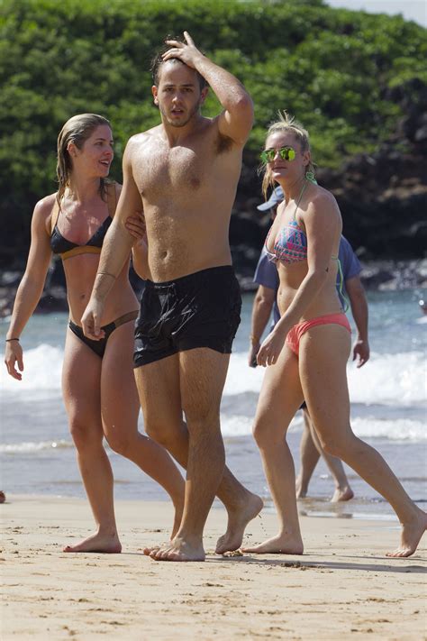 Emily Bett Rickards And Katie Cassidy Wearing Bikinis In Miami Beach Celebrity Wiki Onceleb