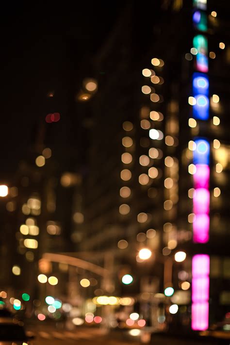 Blur Background Of Night City