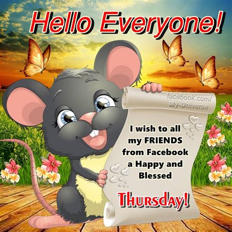Hello Everyone Happy And Blessed Thursday Pictures Photos And Images
