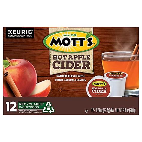 Motts Hot Apple Cider K Cup Pods 12 Count Safeway