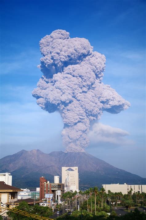 Volcano Eruption Weather Mount Sakurajima Kagoshima Ash The Old