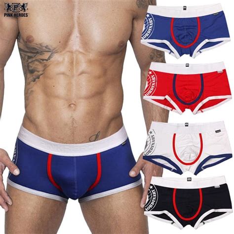 Buy Pink Heroes New Men S Underwear Boxers Men Underwear Elastic Cotton