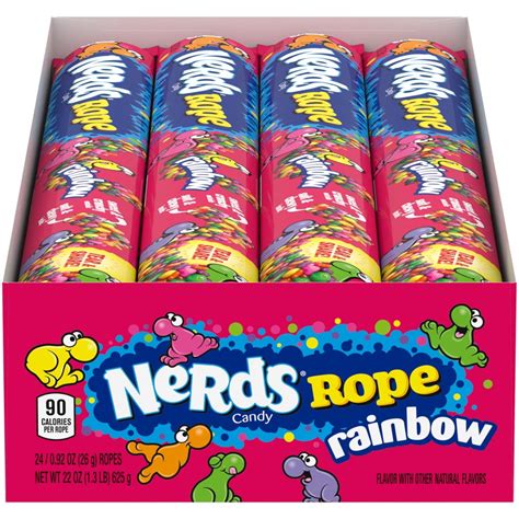 Nerds Rainbow Rope Candy 092 Oz 24 Count