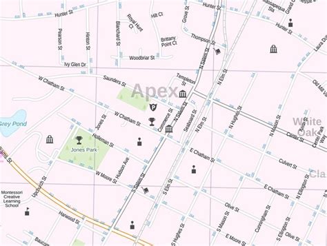 Apex Nc Map