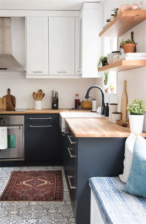 It looks like a different kitchen! How to paint laminate cabinets - The Interiors Addict