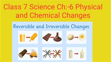 Class 7 Science Ch 6 Physical And Chemical Changes Part 2 Youtube