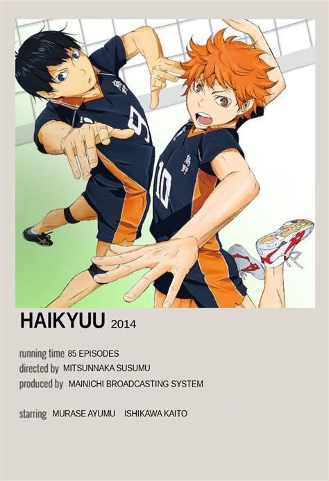 Haikyuu Minimalist Poster En 2021 Anime Poster