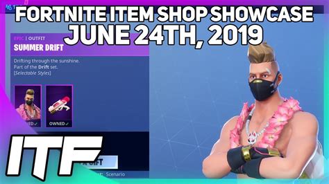 Fortnite Item Shop New Summer Drift Set June 24th 2019 Fortnite