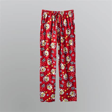 Nickelodeon Mens Spongebob Christmas Lounge Pants