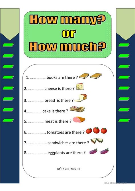 How Much Or How Many Worksheet Free Esl Printable Worksheets Made By