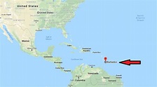 Where is Barbados? Located On The World Map | Where is Map