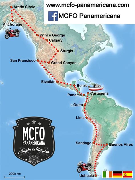 Mapa De La Carretera Panamericana Carretera Panamericana Mapas De