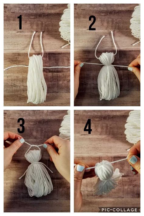 How To Make Yarn Tassels Diy Tassel Tassels Tutorials Wood Beads Diy