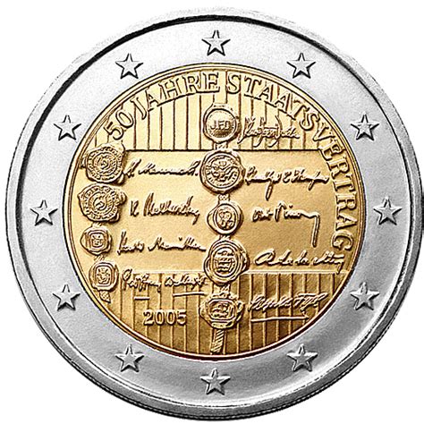 Euro Coins Austria 2 Euro 2005 Commemorative The