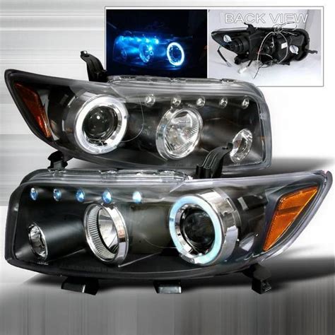 Junyan 08 10 Scion XB Halo Projector HeadLights Black Scion Xb