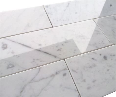 795sf Premium 3x8 Carrara Marble Subway Tile Tile Atlanta By