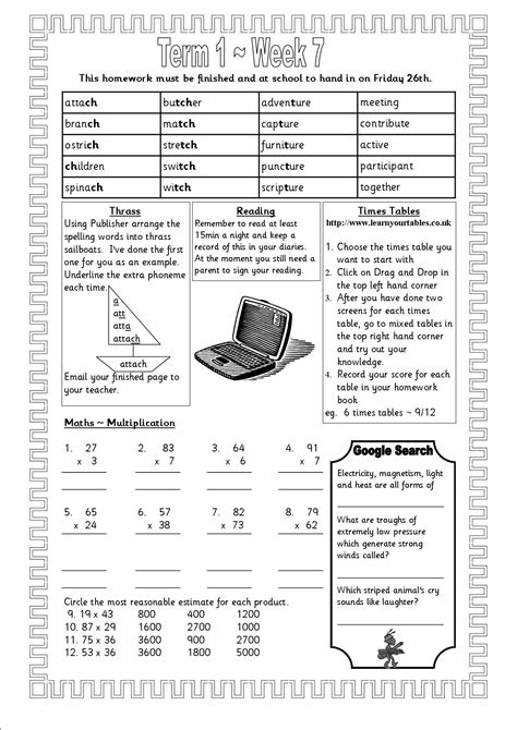 Grade 4 homework grid this is your monthly homework grid grade 4. 4th Grade Homework Sheets | Homework sheets for year 4 | Line plot worksheets, Homework sheet ...