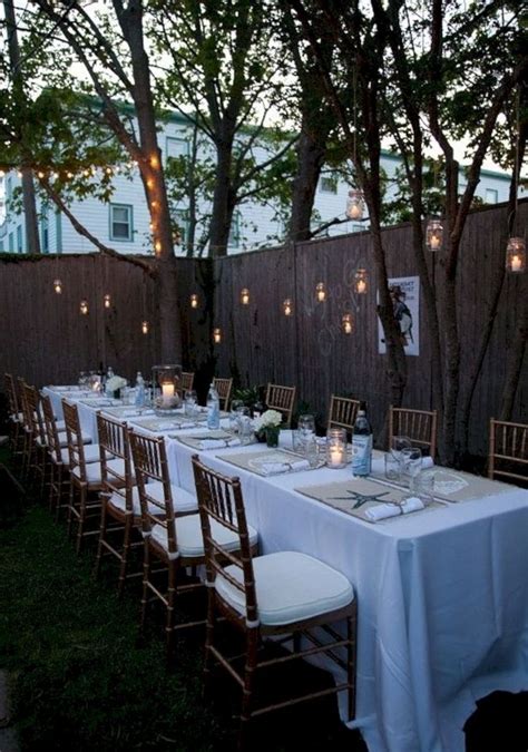 25 Small Wedding Dinner Ideas For Wedding Reception Backyard Dinner