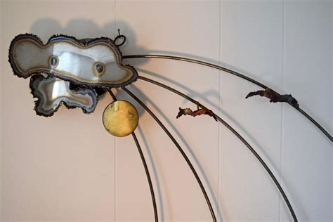 Aj Stillman Mixed Metals Hanging Wall Sculpture For Sale At 1stdibs