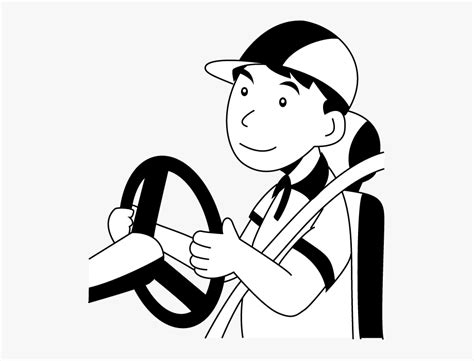Driver Clipart Black And White Driver Black And White Transparent Free