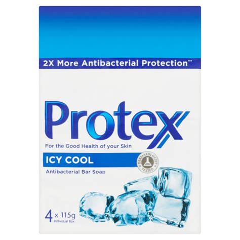 Protex Icy Cool Antibacterial Bar Soap 4x 115g Degrocery