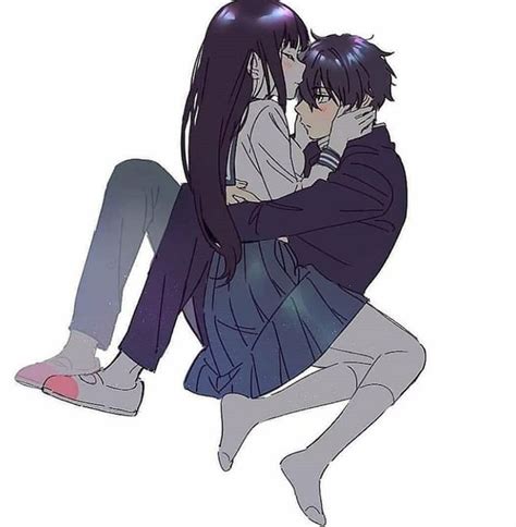houtarou oreki x eru chitanda in 2021 friend anime anime love couple romantic anime