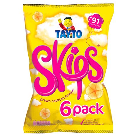 Tayto Skips Multipack Snacks 6 Pack 102g Multipack Crisps Iceland Foods