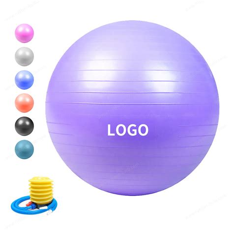 Anti Burst Pvc 55cm 217 Inch Exercise Yoga Ball With Hand Pump Or Foot Pump