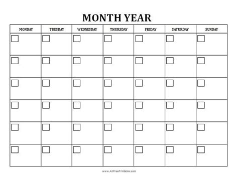 Blank Calender Template 1 Templates Example Templates Example