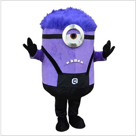 despicable minion mascot costume purple minion mascot costume for adult clothing in anime